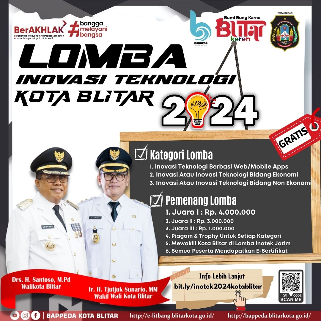 Lomba Inovasi Teknologi Kota Blitar Tahun 2024
