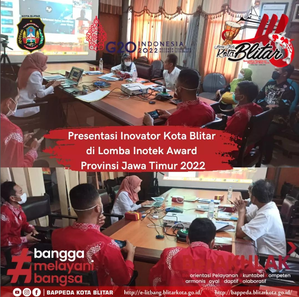 Presentasi Inovator Kota Blitar di Lomba Inotek Jatim 2022